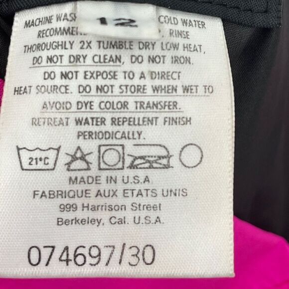 The North Face Extreme Pink Gore-Tex Zip Ski Snowboard Pants Size 12 - Picture 10 of 12